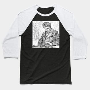 W. B. YEATS - ink portrait .2 Baseball T-Shirt